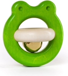 Lesena ropotuljica žabica BAJO