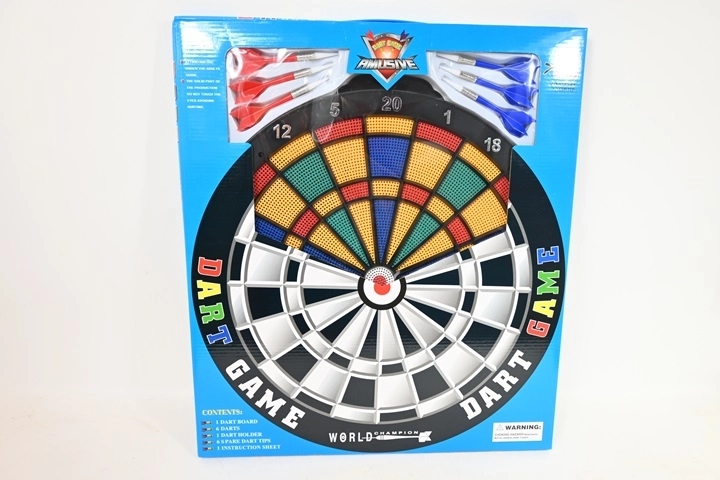 Tarča za pikado 45 cm s puščicami v škatli