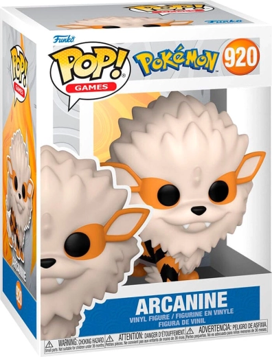 Funko Pop! Games Pokémon Arcanine (Arkani) #920 - 1 kos
