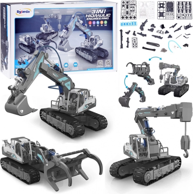 Komplet 3-v-1 gradbenih vozil Jokomisiada