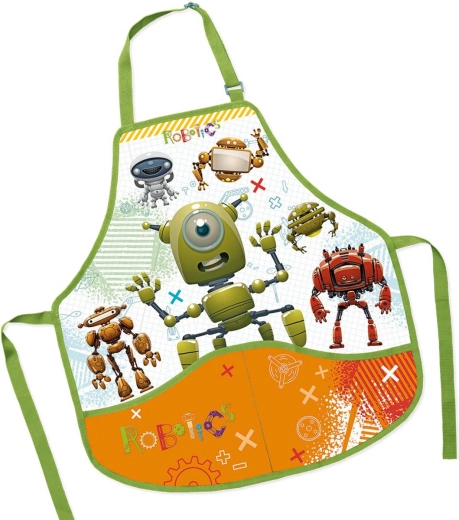 Otroški delovni predpasnik Roboti 50 × 55 cm - 1 kos