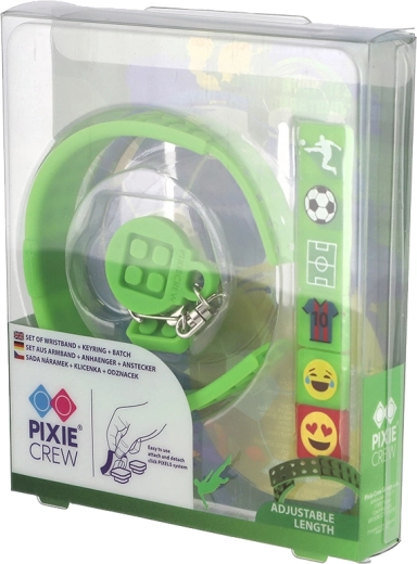 Pixie Crew komplet 3v1 nogomet z zapestnico, obeskom za ključe in značko