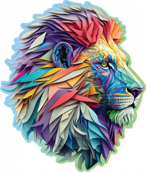 Lesene sestavljanke Moderni lev 250 kosov WOODEN CITY