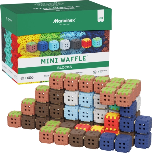 Konstrukcijski set Mini Waffle Blocks 406 kosov Marioinex