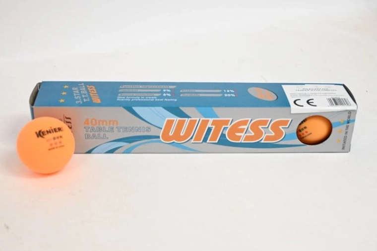 Oranžne žogice za namizni tenis (ping-pong) 6 kos
