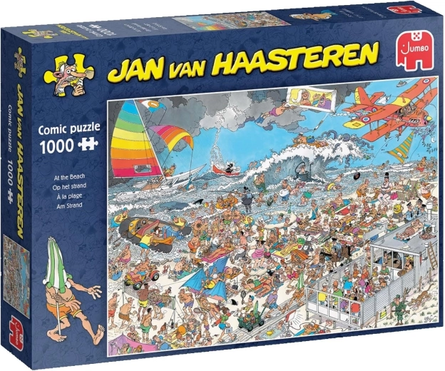 JUMBO sestavljanka Jan van Haasteren Na plaži, 1500 kosov
