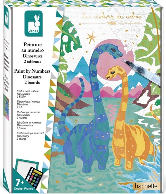 Slikanje po številkah – dinozavri od JANOD