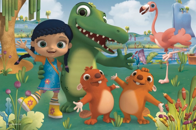 Trefl puzzle Wissper in živalski prijatelji maxi 24 kosov