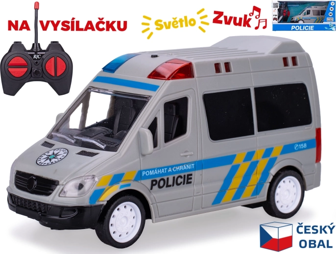 RC policijski avto 17 cm z daljinskim upravljanjem