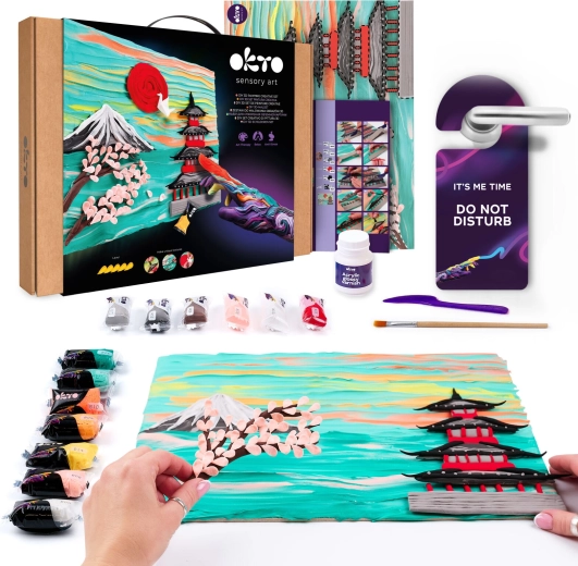 OKTO likovni set za slikanje z maso Japan 30 × 40 cm