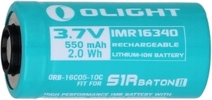 Polnilna baterija OLIGHT 3,7 V 550 mAh CR123A (IMR16340) za S1R Baton II