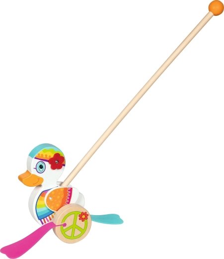 Goki wooden Enna duck on a stick - 1 piece