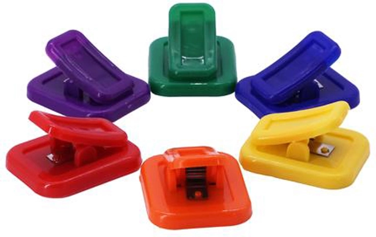 Magnetni sponki za zapiske Toro, set 6 kosov, mešane barve