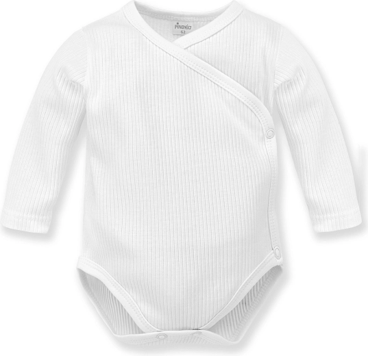 Rebrasto preklopno body z dolgimi rokavi Lovely Day, belo, vel. 50