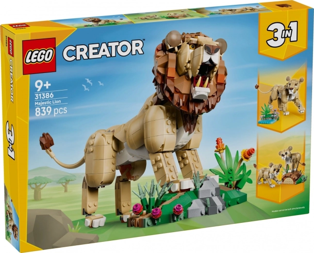 LEGO Creator 3 v 1 divje živali: Ponosni lev