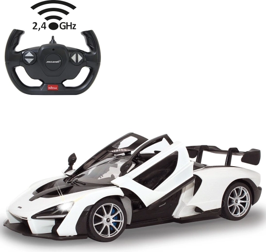 Jamara McLaren Senna RC Car 1:14 White 2.4 GHz with Manually Openable Doors