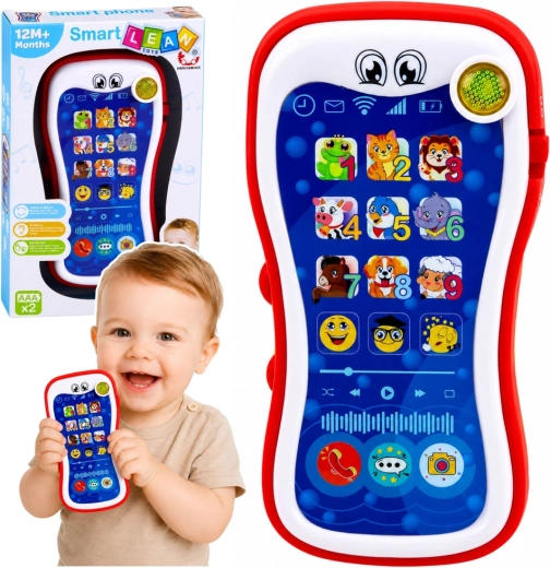 Smart Lean Toys Smart Phone interaktivni izobraževalni telefon za malčke z zvoki in svetlobo