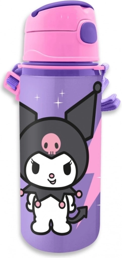 Aluminijasta steklenička za pijačo 600 ml KUROMI