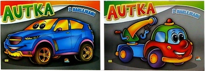Pobarvanka Avtomobili z nalepkami
