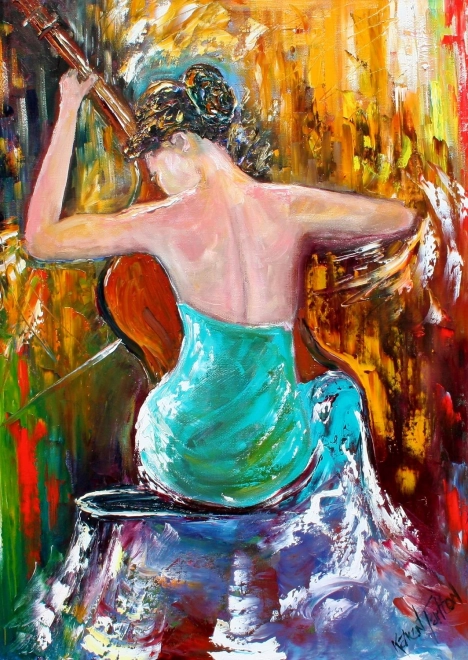 Sestavljanka ENJOY Rapsodija v modri s 1000 kosi