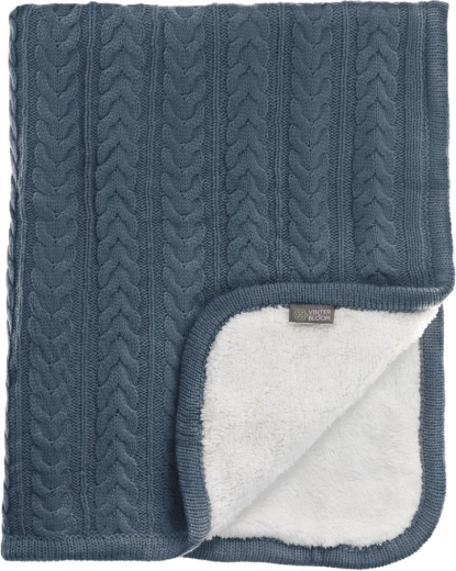 VINTER & BLOOM odeja cuddly storm blue