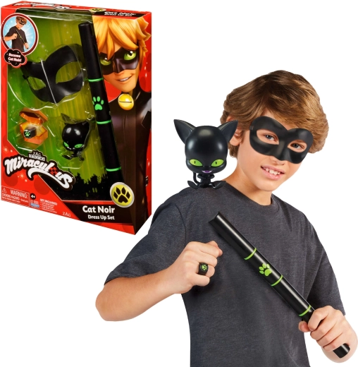 Miraculous komplet za igro Cat Noira z masko in dodatki