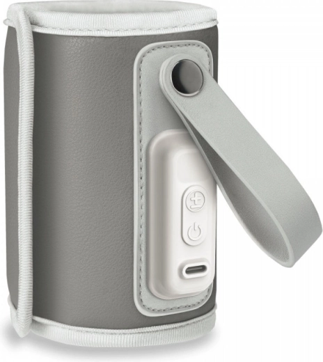 Grelnik stekleničk Thermup Go Grey silver