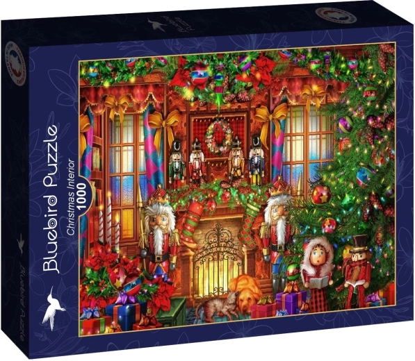 Puzzle Bluebird Božična dekoracija notranjosti 1000 kosov