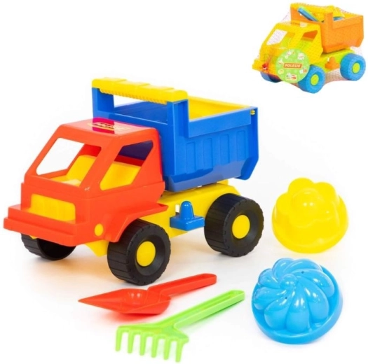 Komplet za pesek z avtomobilčkom in modelčki