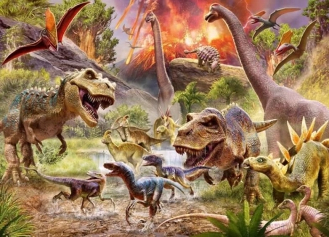 Sestavljanka z motivom dinozavrov Ravensburger 60 kosov