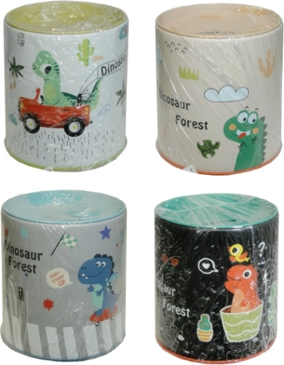 Kovinska hranilnica z motivom dinozavrov