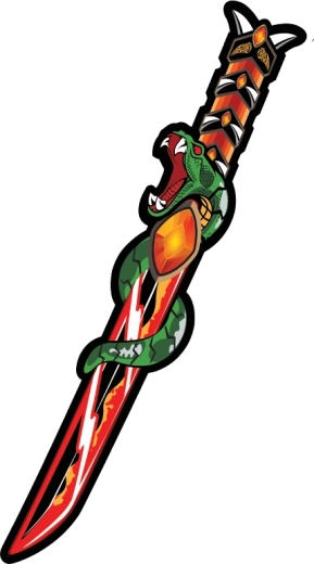 Pena samurajski meč z motivom kače