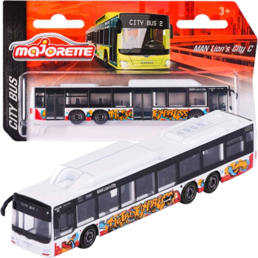 Mestni avtobus MAN Lion's City C – bel model Majorette
