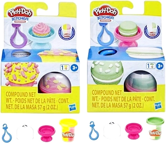 Play-Doh cupcakes in makroni – kreativni komplet za peko iz plastelina