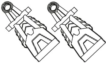Front lower control arm for Extron 1:14 2.4 GHz - 1 piece