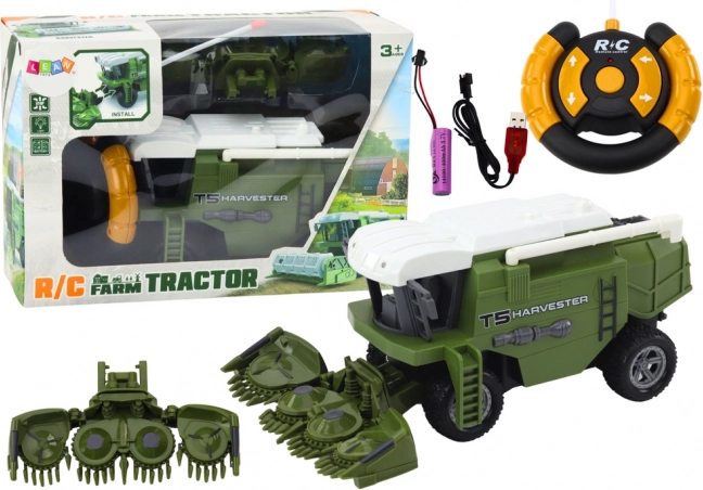 RC kmetijski kombajn zelen