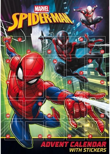 Adventni koledar s samolepkami Spider-Man