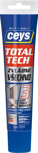 Univerzalno lepilo in tesnilo CEYS TOTAL TECH EXPRESS, belo, 125 ml