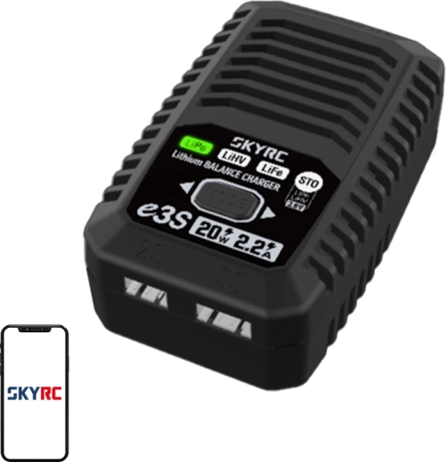 Omrežni polnilec za LiPo/LiHV/LiFe 2S/3S SKYRC e3S