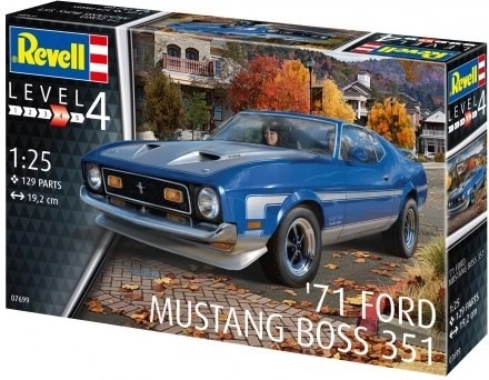 Plastični model avtomobila 71 Ford Mustang Boss 351 1/25