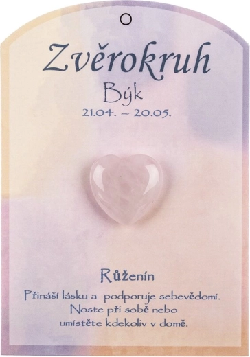 Rožnato srce za znamenje Bik
