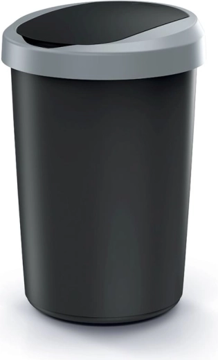 Koš za odpadke s nihajnim pokrovom 40 l COMPACTA R