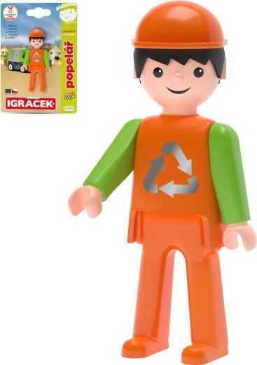 Efko Igráček MultiGO garbage collector – articulated figure on card - 1 piece