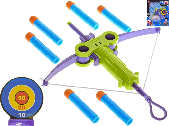 Otroški samostrel s tarčo in penastimi naboji