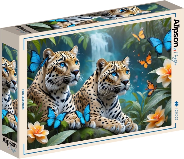 Alipson sestavljanka Dva leoparda 1000 koščkov