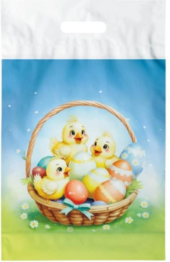 Velikonočna plastična vrečka L 30 × 46 cm