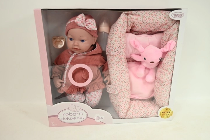 Bayer Reborn punčka 38 cm z nosilko