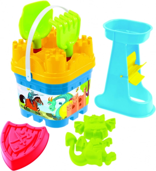 Peščeni komplet z gradom in vodnim mlinčkom