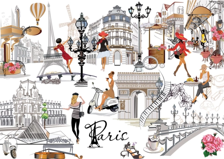 YAZZ puzzle Pariz 1000 kosov