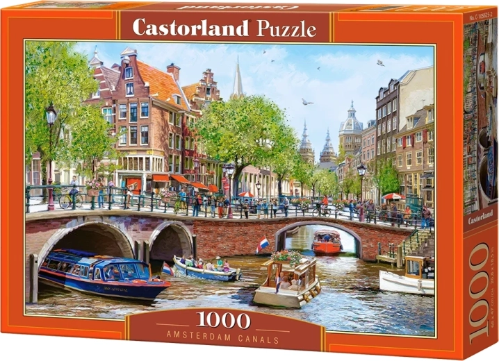 Sestavljanka Castorland Amsterdamski kanali, 1000 kosov